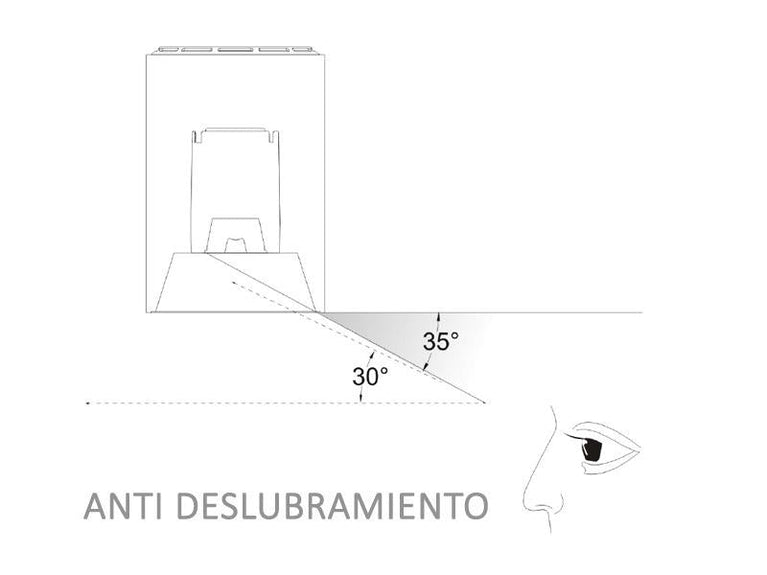 Candeeiro de Teto PROLUX Suspend Housing Square