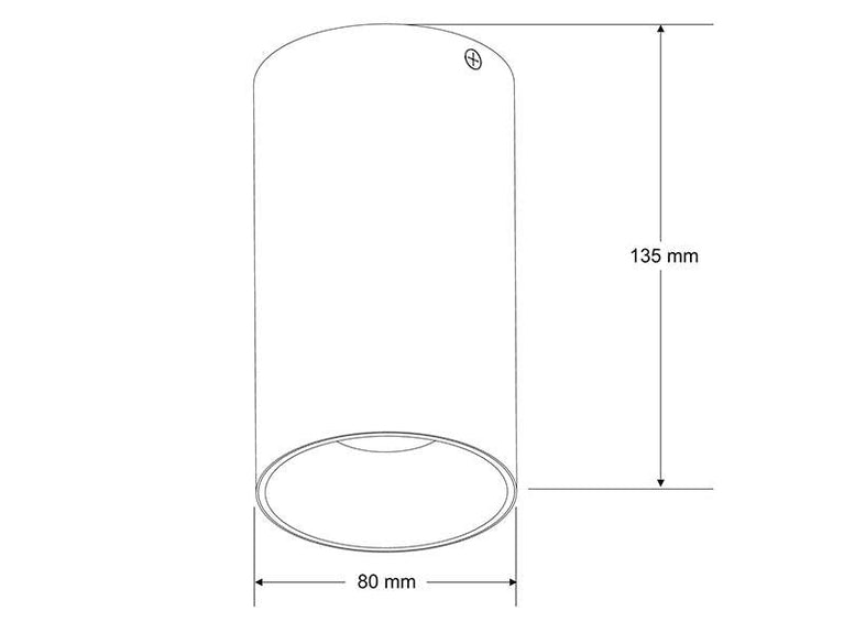 Aplique teto branco - BOX GU10