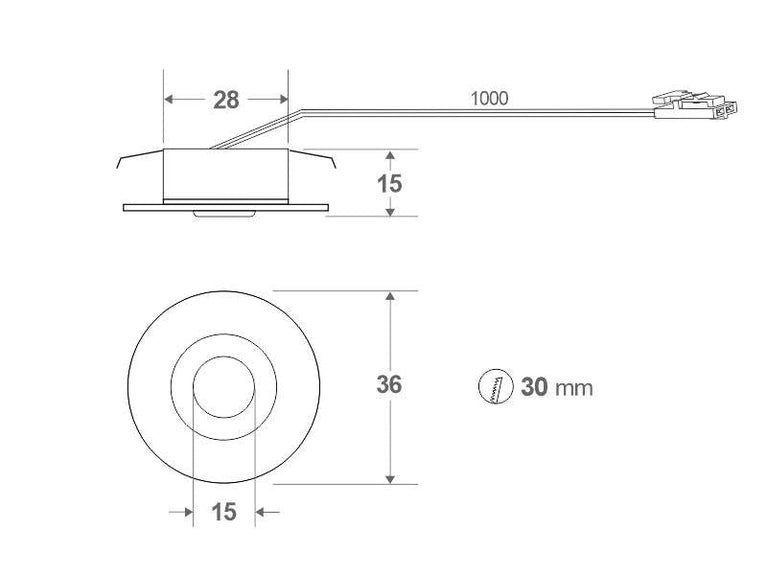 Foco de encastrar Led KOOK - 1,2W