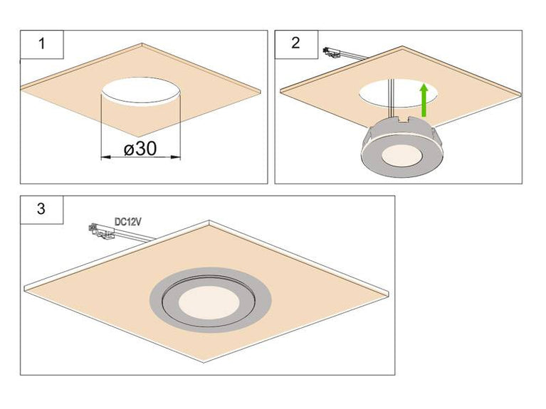 Foco de encastrar Led KOOK - 1,2W