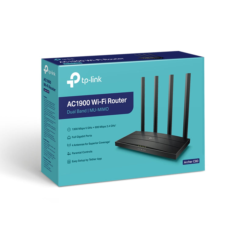 Router TP-Link DualBand AC1900 Archer C80
