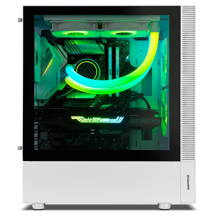 Caixa - Hummer NEMESIS White ARGB Tempered Glass ATX - NOX
