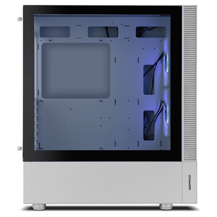 Caixa - Hummer NEMESIS White ARGB Tempered Glass ATX - NOX