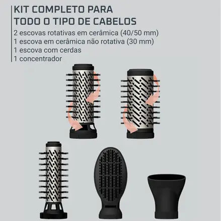 Escova rotativa - Brush Activ UB9540F0 - ROWENTA