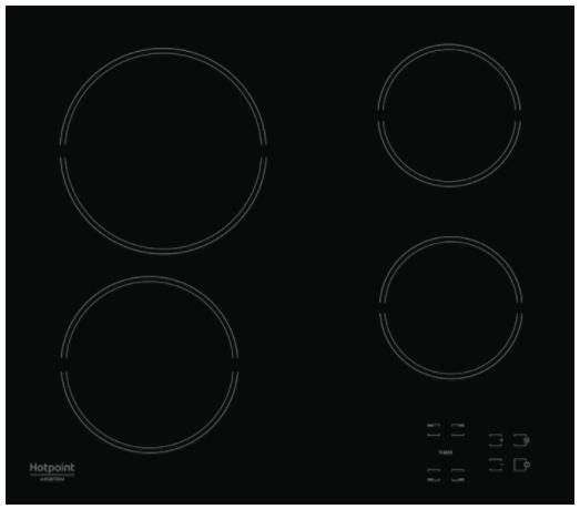Placa vitrocerâmica - HR631C - HOTPOINT