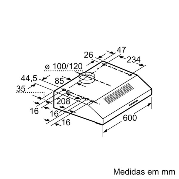 Exaustor convencional - BOSCH - DUL63CC55