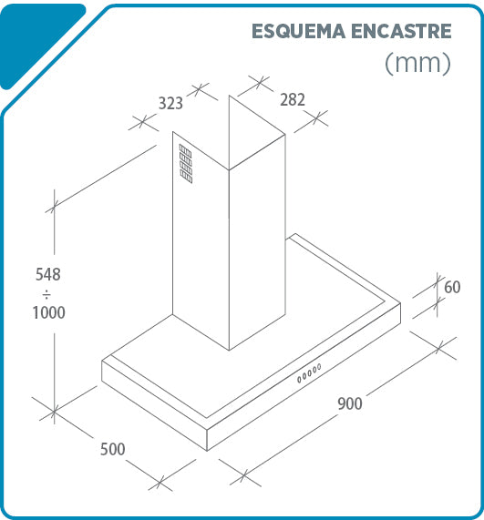 Exaustor de chaminé - CANDY - CMB955X