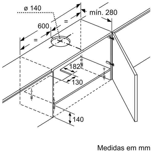 Exaustor telescópico - BALAY - 3BT263MX