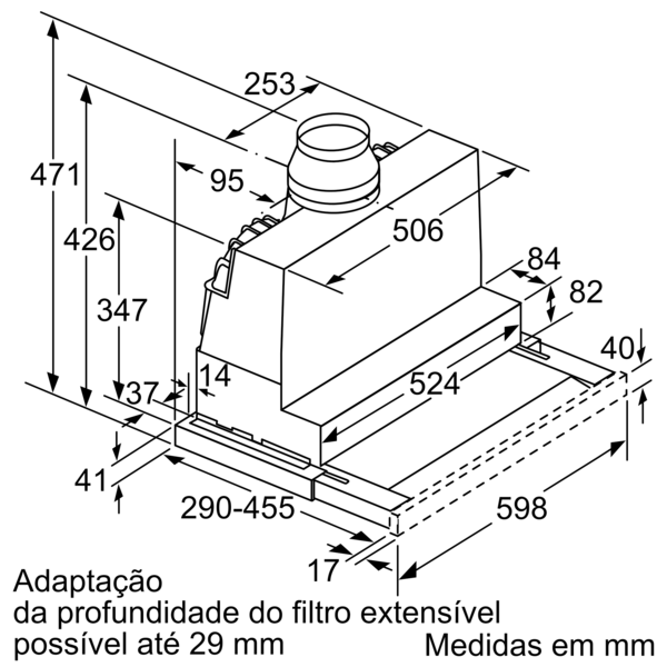 Exaustor telescópico - BOSCH - DFS067A51