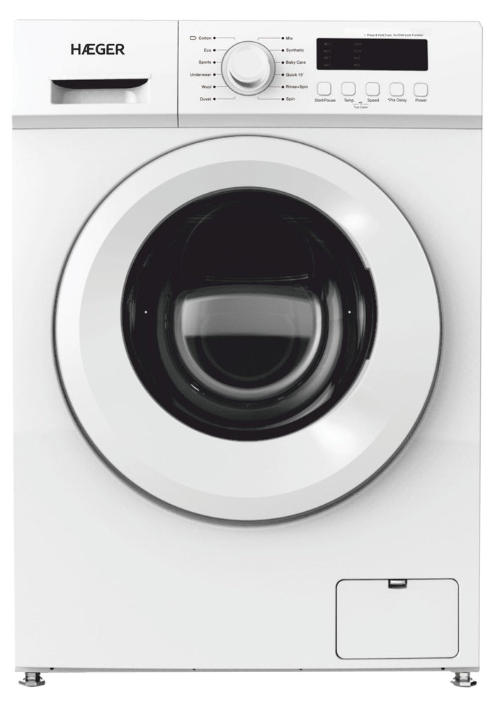 Máquina de lavar roupa - 8 Kg - HAEGER - WM8KG002A