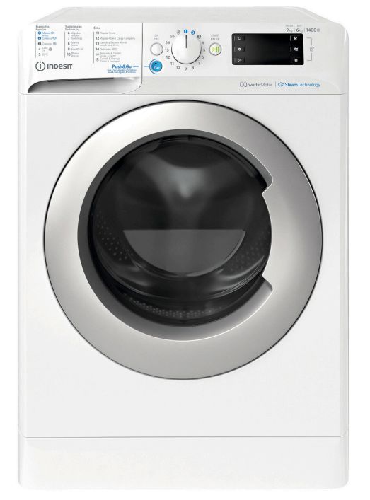 Máquina de lavar e secar roupa - 9 Kg/6Kg - INDESIT - BDE96436WSVSPT