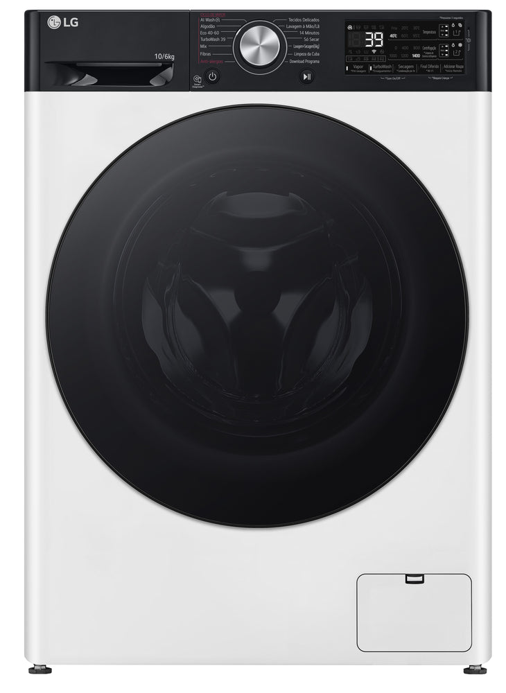 Máquina de lavar e secar roupa - 10 Kg/6 Kg - LG - F4DR7510SGH
