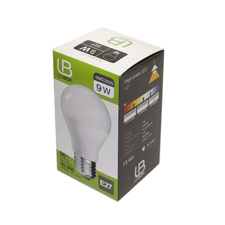 Lâmpada LED E27 240º 9W