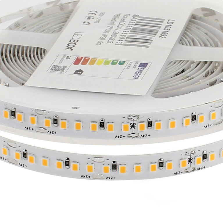 Fita LED Monocolor SMD2835 - DC24V - 5m (120Led/m)