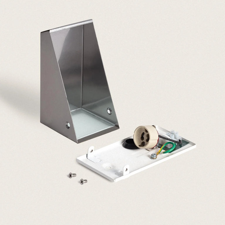 Aplique de Parede Exterior Metal e Vidro Ruzafa