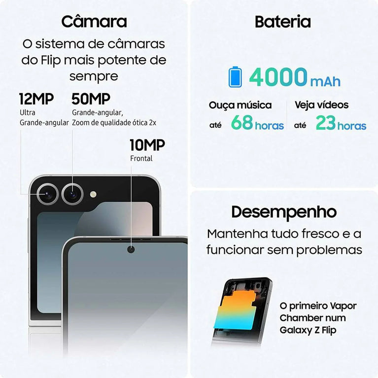 Telemóvel Android - Galaxy Z Flip 6 - SAMSUNG