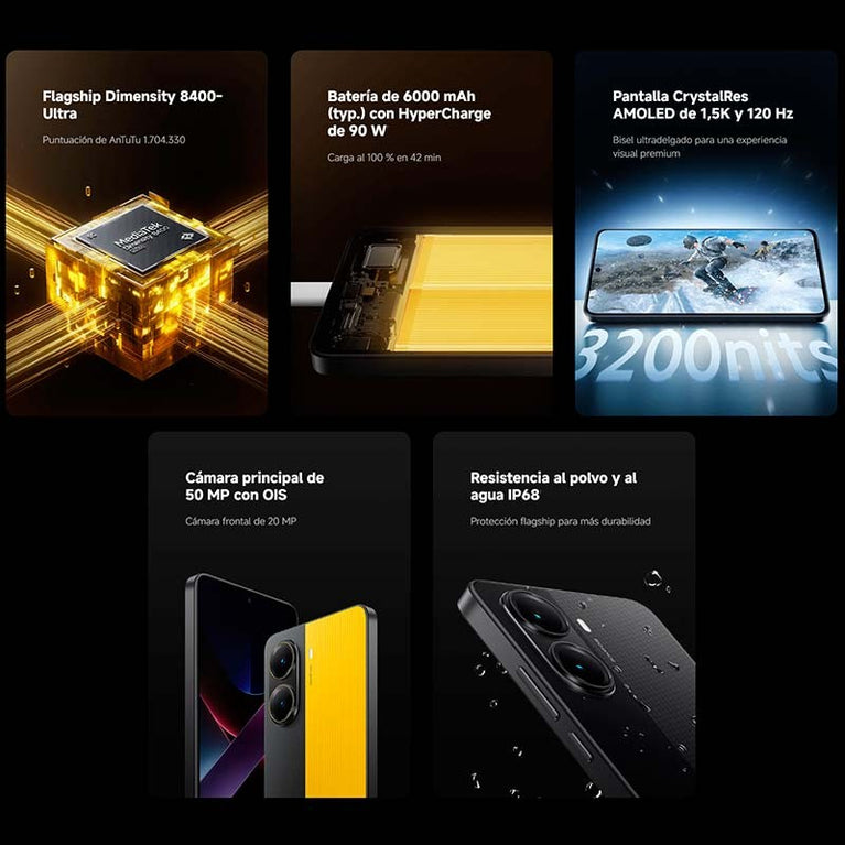 Telemóvel Android - Poco X7 Pro 5G - XIAOMI