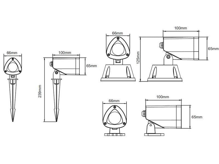 Foco de jardim GARLUX - ChipLed Lumileds
