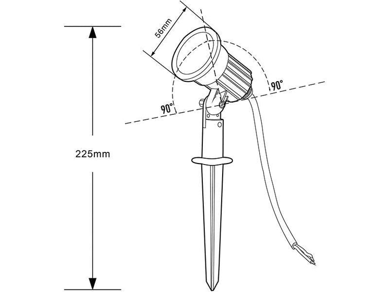 Foco de jardim SUND SPIKE - 5W