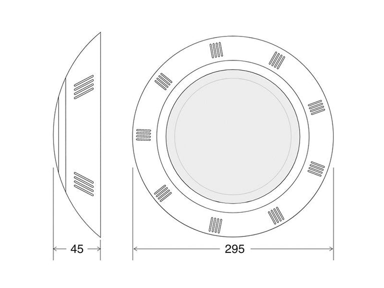 Lâmpada LED RGB+Branco neutro para piscinas - 35W