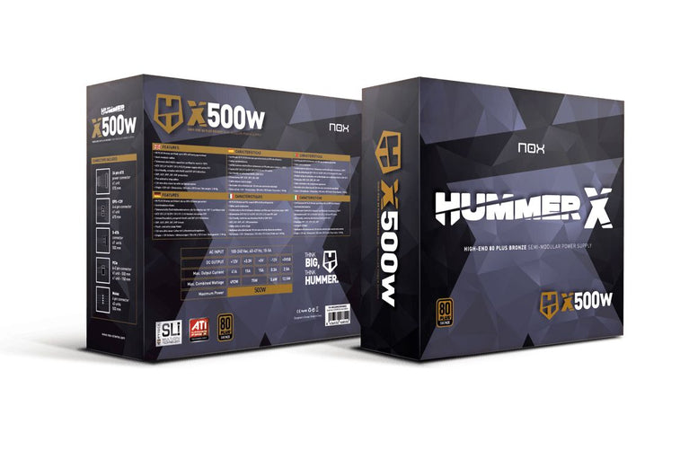 Fonte ATX - Hummer X Semimodular 500W/700W - NOX