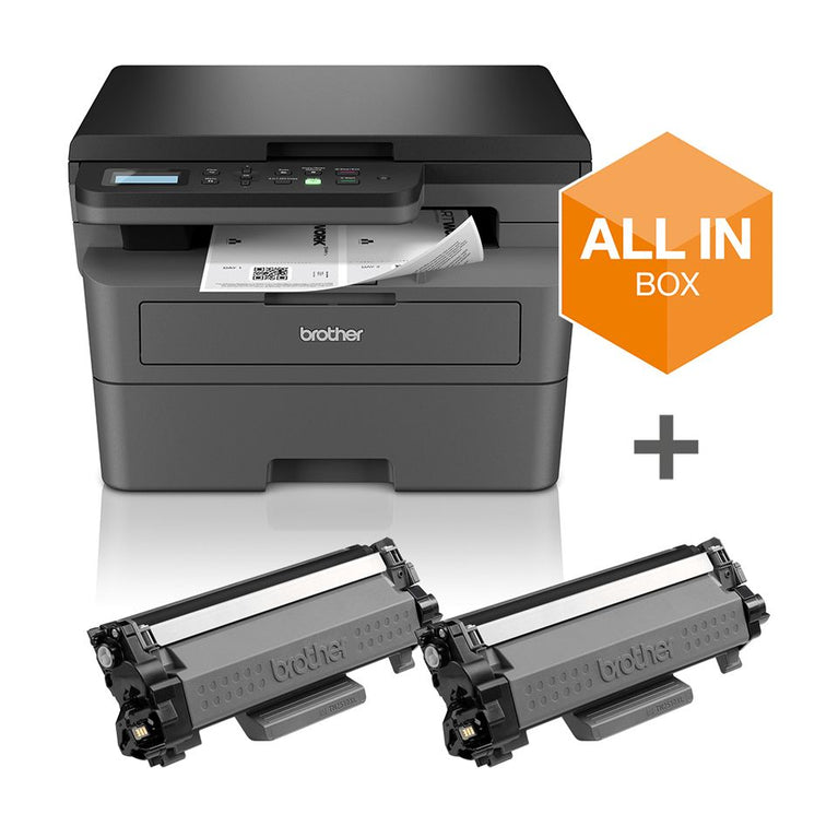 Impressora Multifunções - DCP-L2620DW (Pack impressora + 2 toners XL)  - BROTHER