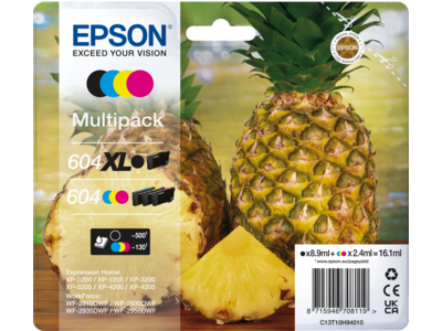 Tinteiro - 604 Multipack preto XL; cores standard - EPSON