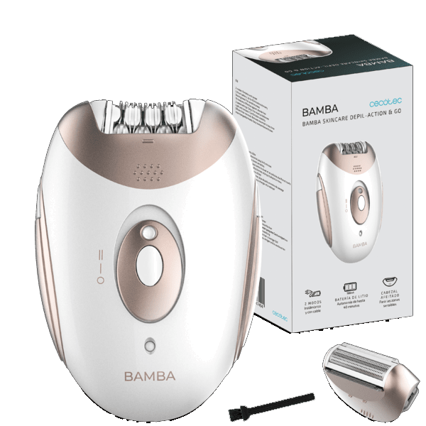 Depiladora - Bamba Skincare Depli-Action Go - CECOTEC