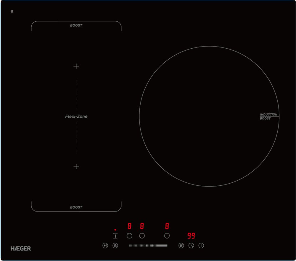 Placa de indução - HAEGER - FLEXIBOOST6600