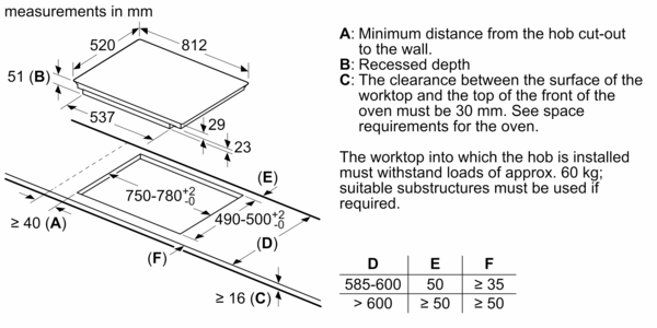 Placa de indução - SIEMENS - EX875LEC1E