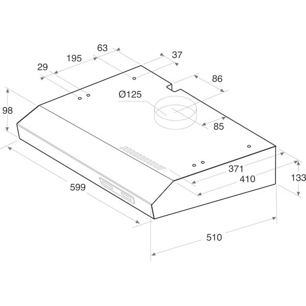 Exaustor convencional - INDESIT - ISLK66LSX