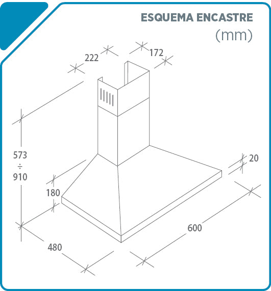Exaustor de chaminé - CANDY - CCE116/1X