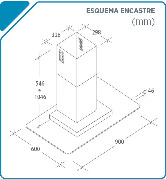 Exaustor de ilha - CANDY - CMBI970LX