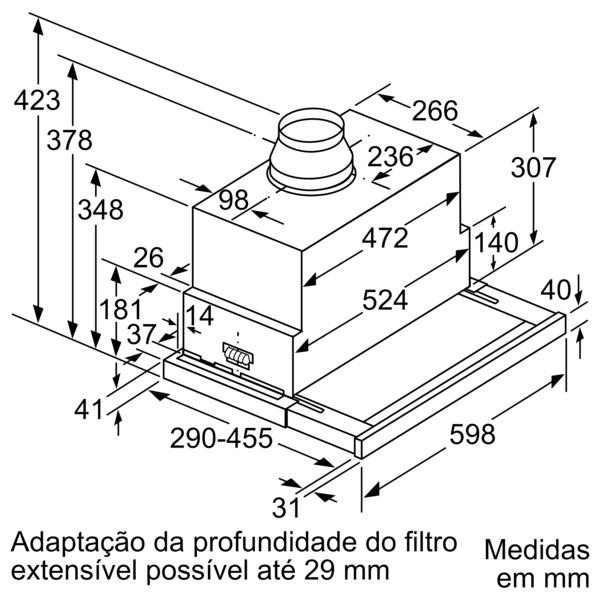 Exaustor telescópico - SIEMENS - LI69SA684