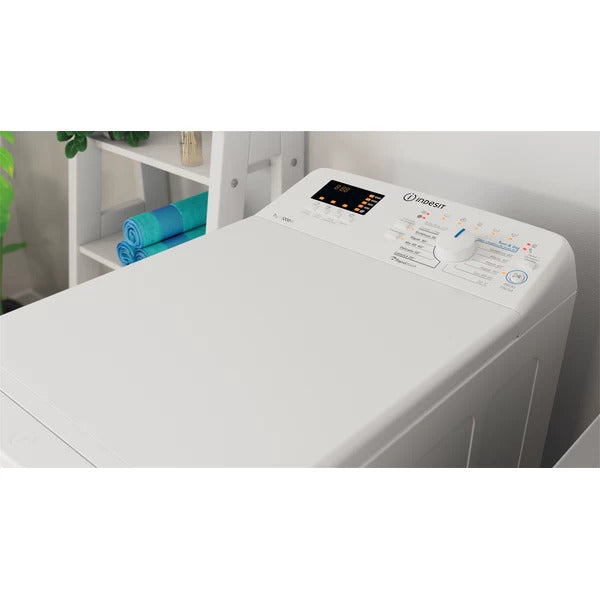Máquina de lavar roupa - 7 Kg - Abertura vertical - INDESIT - BTWS72200SP/N
