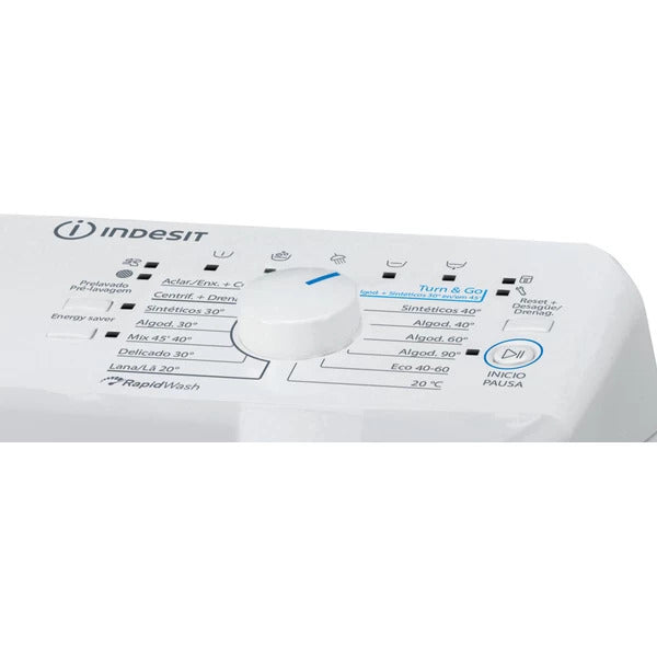 Máquina de lavar roupa - 7 Kg - Abertura vertical - INDESIT - BTWS72200SP/N