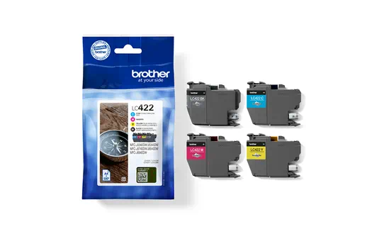 Tinteiro - LC422 Pack 4 cores - BROTHER