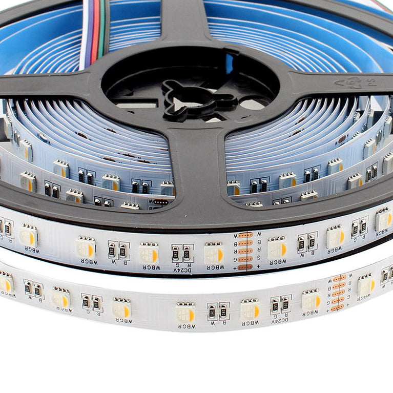 Fita LED EPISTAR SMD5050 RGB+W - DC24V - 5m (60Led/m 4 em 1)