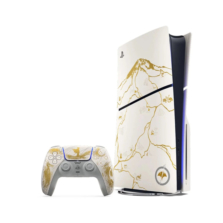 Consola - PlayStation 5 Slim Standard + Ghost of Yötei Ed. Limitada Dourado - SONY