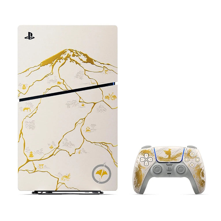 Consola - PlayStation 5 Slim Standard + Ghost of Yötei Ed. Limitada Dourado - SONY